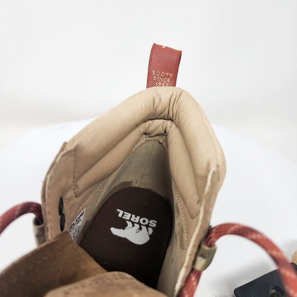 Sorel Hi-Line Hiker Boot Women 8 Umber/Tawny Buff Tan w/ Rust Laces NL4878-261 - Picture 10 of 14